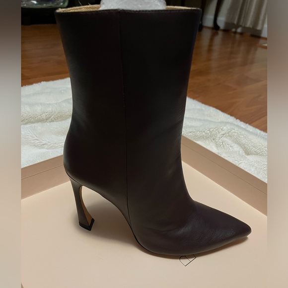 NWB ALEXANDRE BIRMAN Myra Leather Heel Ankle Boots 38.5 - Picture 4 of 7